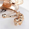 Rhinestone Wing Skulls Ear Cuff Clip for Left Ear - designfullprint
