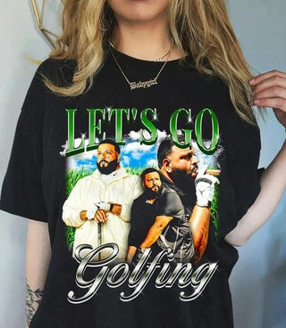 Vintage Fan Let's Go Golfing VintageTshirt HG 90s Rap Hip Hop shirt Rap Tee Gift, play golf meme HG