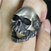 Heavy Stainless Steel Skull Biker Ring