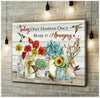 Gift For Bird Lover Make Today Amazing Wall Hummingbird And Flowers Angle Art Canvas HG