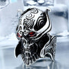 War Skull Head Red Eyes Ring