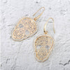 Vintage Hollow Out Skull Earrings - designfullprint