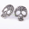 Gothic Punk Silver Skull Earring