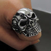 Huge Skull Stainless Steel Biker Ring