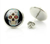 Rock Punk Skull Heart Stud Earrings