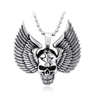 Stainless Steel Skull Pendant Necklace