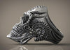 Stainless Steel Decorative Alien Skull Ring