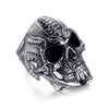 Stainless Steel Decorative Alien Skull Ring