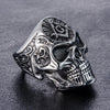 Stainless Steel Masonic Skull Personality Ring