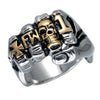 Gothic Fist Finger Stainless Steel Unique Skull Rings