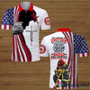 Retired Firefighter No Longer In Uniform But Still Serving God And Country Polo Shirt NHD