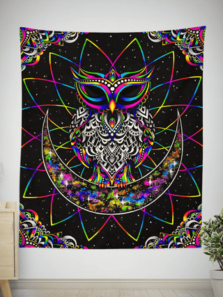 Electro Owl Owls Owl Lover Owl Lovey Blanket Owl Blanket Owl Baby Blanket Sherpa Blanket HG