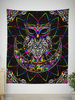 Electro Owl Owls Owl Lover Owl Lovey Blanket Owl Blanket Owl Baby Blanket Sherpa Blanket HG