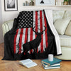 Gift For Hunting Lover Elk Blanket Elk Fur Blanket Sherpa American Flag Blanket HG