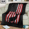 Gift For Hunting Lover Elk Blanket Elk Fur Blanket Sherpa American Flag Blanket HG