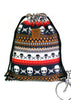 Skull Canvas Drawstring Cotton Backpack