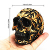 Halloween Golden Resin Skull  Ornaments
