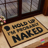 Funny Doormats Naked Doormat LH