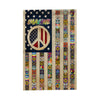 Hippie Gift For Hippie Lover Hippie Symbol Colorful Peace Sign hippie outdoor flag hippie vintage flag love hippie flag hippie house flag hippie yard décor gift for hippier hippie house decor stuff HG