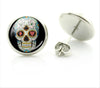 Rock Punk Skull Heart Stud Earrings