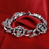 Gothic Skull Stainless Steel Charm Men Women Bracelet