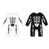 Halloween Baby Skull Skeleton Pattern Romper Jumpsuit