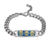 Stainless Steel Chain Skull Bracelet