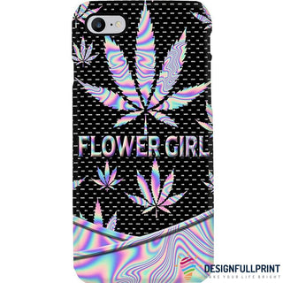 420 Day Gift For Hippie Hologram Pothead Stoner Pot leaf Flower Girl Phone Case HG
