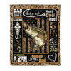 Fishing Gifts Gift For Dad Fleece Blanket - FISHING - Fishing Dad