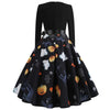 Helpurn Style Skull Party Dress