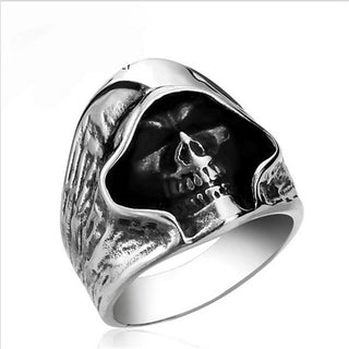 Punk Retro Grim Reaper Skull Ring
