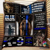 Gifts for Police Officers K9 Police Officer Blue Lives Matter Blanket and Quilt Blanket HG