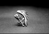 Cross Monoplane Wings Skull Rings