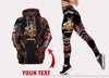 Gift For Hunting Lover Personalized US Size Deer Hunting Camo Us Flag Country Girl Hoodie And Leggings Set HG