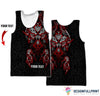 Gift For Wolf Lover Tatoo Fenrir Wolf Red And Black 3D All Over Printed Clothes Long Sleeve Shirt T shirt Bomber Shorts Men Tank Top HG