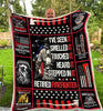 Retired Firefighter Sherpa Blanket HG