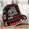 Retired Firefighter Sherpa Blanket HG