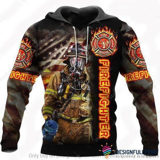 Firefighter Fire Courage Rescue Honor 3D Unisex Pullover Hoodie HH