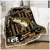 Fishing Gifts Gift For Dad Fleece Blanket - FISHING - Fishing Dad