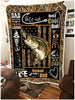 Fishing Gifts Gift For Dad Fleece Blanket - FISHING - Fishing Dad