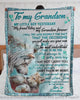 Gift For Grandma Gift For Wolf Lover Grandma Grandson Blanket Wolf Blanket Grandson Gift HH