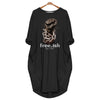 Black Pride Free Ish Since 1865 Black History Month Batwing Pocket Dress Black And Proud 365