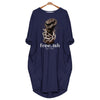 Black Pride Free Ish Since 1865 Black History Month Batwing Pocket Dress Black And Proud 365