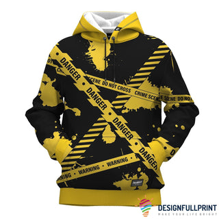 Caution Unisex Hoodie LN