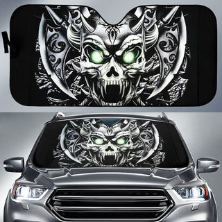 Black Mental Skull Sun Shades 002 - Universal Fit - designfullprint