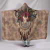 Ultra Soft Wool 3D Deer Skull Dreamcatcher Hooded Blanket 013 - designfullprint