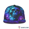Skull Gift Gift For Hippie Galaxy Skull Mandala Snapback Hat  HG
