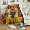 African American Blanket Black Woman African Culture  Black History Month Sherpa Blanket HG