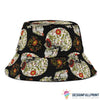 Skull Gift Skull Liana Flowers Bucket Hat LN