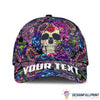Skull Gift Gift For Hippie Flower Skull And Mandala Party Snapback Hat HG